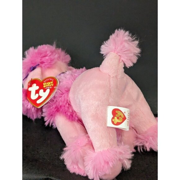 TY Beanie Baby - OOH-LA-LA the Pink Poodle Dog (6 inch) - MWMTs Stuffed Animal - Picture 4 of 11